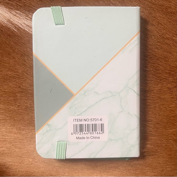 🍭 3/$10 mint green & white marble tiny lined notebook - Picture 10 of 14